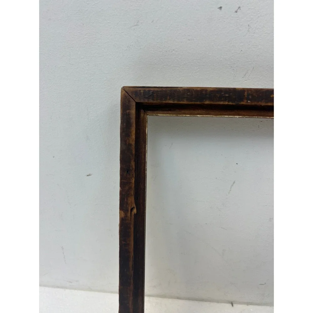 Vintage Art Deco Wood Picture Frame Pressed Gold Gilt Paint 20s 30s Fits 8